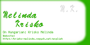 melinda krisko business card